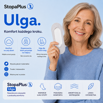 StopaPlus™ Ulga - skarpetki zmniejszające ból stopy i poprawiające komfort chodzenia
